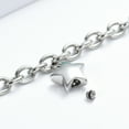thumbnail image 4 of Stainless Steel Link Bracelet Cute Little Star Urn Pendant Cremation Jewelry for Ashes Holder Memorial Funeral Urn Bracelet for Ashes, 4 of 5