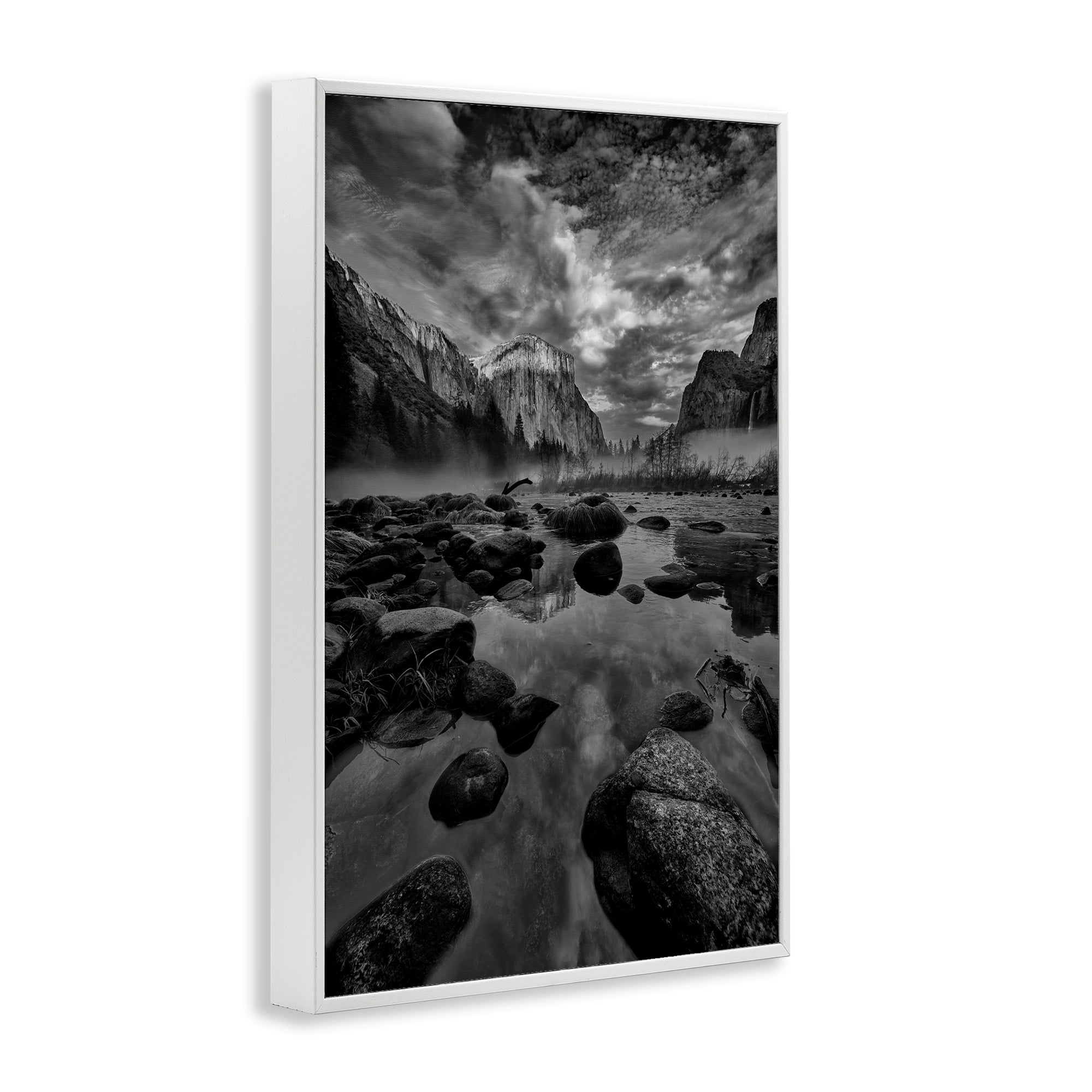 Stupell Industries Morning in Yosemite Valley White Framed Giclee Art, design by Jon Evan