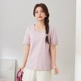 thumbnail image 3 of Lace square neck puff sleeve top, 3 of 11