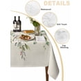 thumbnail image 5 of Sage Green Eucalyptus Leaves Rectangle Tablecloth, Weeping Floral Summer Botanical Waterproof & StainResistant Tablecloth, Washable Oil-proof Table Cover for Dining/Party/Wedding/Buffet 60x84 In, 5 of 9
