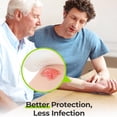 thumbnail image 2 of Silicone Foam Dressing 10-Pack, 4x4" Waterproof Bordered Bed Sore Bandages for Pressure Ulcer Wound Care & Elderly Care, 2 of 7
