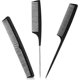 thumbnail image 1 of Comb, 3 pcs hair comb, fine hair comb, tail comb, carbon fiber comb, anti-static tail comb, salon hair comb, 1 of 5