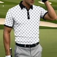 thumbnail image 4 of LIaqionyy Golf Shirts for Men Business Sports Short Sleeve Shirt Mens Lightweight Collared Printed Work Tops, 4 of 6