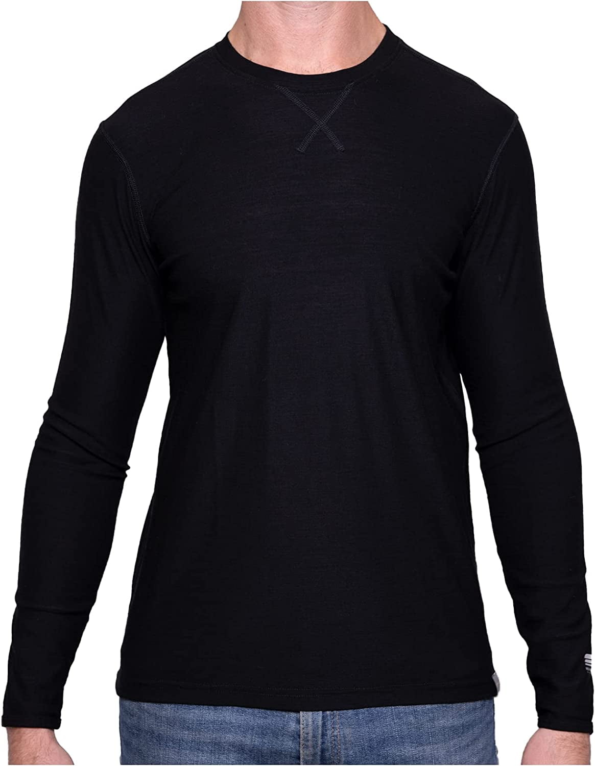 MERIWOOL Mens 100% Merino Wool Base Layer Lightweight Long Sleeve ...