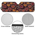 thumbnail image 6 of Uorisanigo Foldable Heart Print Windshield Sun Shade Compatible with Wrangler Sunshade Fit for Jeep Wrangler JL JLU 2018-2025 & Jeep Gladiator(JT) 2020-2025, Block UV Rays and Sun Heat, 6 of 7