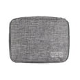 thumbnail image 2 of Electronic Organizer Cable Organizer Compact Travel Organizer Bag Electronics Accessories Cases Storage Bag For Cable USB SD Card Power Bank Earphone Storage Case,Grey,Oxford Cloth, 2 of 5