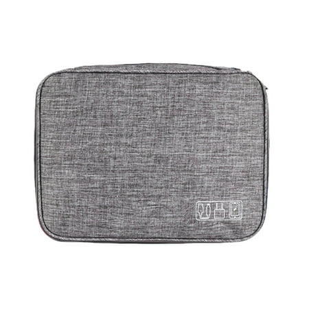 Bizhua Home Textile Storage Electronic Organizer Cable Organizer Compact Travel Organizer Bag Electronics Accessories Cases Storage Bag for Cable Usb Sd Card Power Bank Earphone 1X Storage Bag