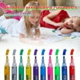 thumbnail image 6 of JGJJUGN Colorful Dual Line Outline Markers Set, 10 Pack Metallic Watercolor Pens, Ideal for DIY Projects, Art Painting, Scrapbooking, and Calligraphy, 6 of 9