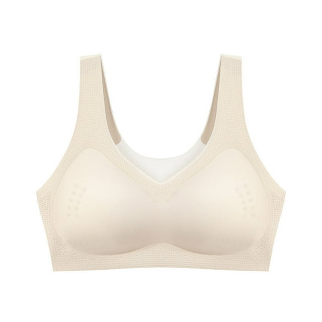 Yuzhih Wireless Push up Bras for Women Full Coverage Seamless Bras Comfy Full Coverage No Underwire Everyday Bralettes
