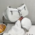 thumbnail image 4 of Sac Hobo Mode Femme Pochette Cool Y2k pour Voyage Vacances (Marron), 4 of 9