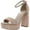 Blush Multi, variant on Madden Girl Womens Omega Block Heel Ankle Strap Heels
