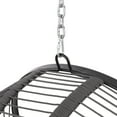 thumbnail image 4 of Thieroff Rope Weave Hanging Chair with Black Cushion, Gray (NO STAND), 4 of 11