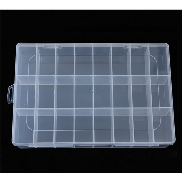 TOUMENY Fishing Tackle Box Bait Organizer, 24 Compartment Portable Lure Case for Hooks Weights Shot, Durable Plastic Storage Container with Eyelet for Fishing Gear Accessories - Walmart.com TOUMENY Fishing Tackle Box Bait Organizer, 24 Compartment Portable Lure Case for Hooks Weights Shot, Durable Plastic Storage Container with Eyelet for Fishing Gear Accessories - Walmart.com