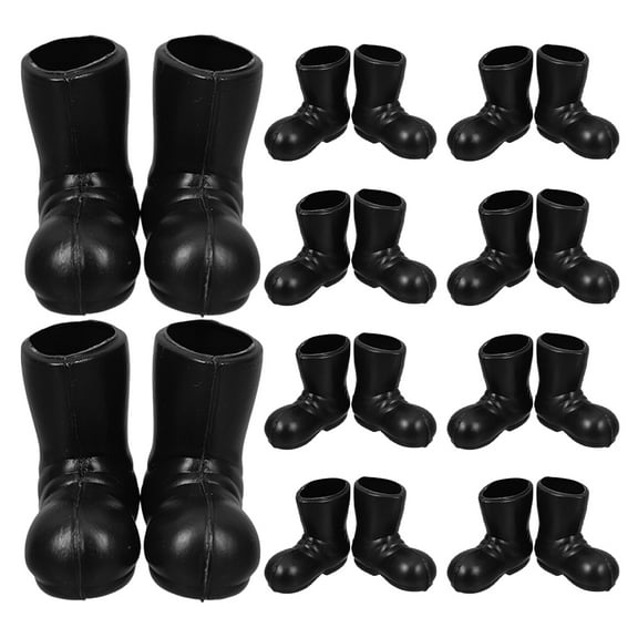 IBASETOY 20Pack Miniature Shoes Mini Christmas Santa PE Decorative For DIY Projects