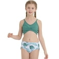 thumbnail image 4 of Ardorlove Girls Swimsuit Bathing Suits Criss Cross Bikini Set Two Piece Kids Teen Girls' Swimwear Bathing Suit 7-16T, 4 of 7