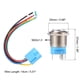 thumbnail image 4 of 2uds Enganche Pulsador Botón Interruptor 12V 22mm Impermeable para Coche Amarillo Unique Bargains interruptores de botón automotriz, 4 of 6