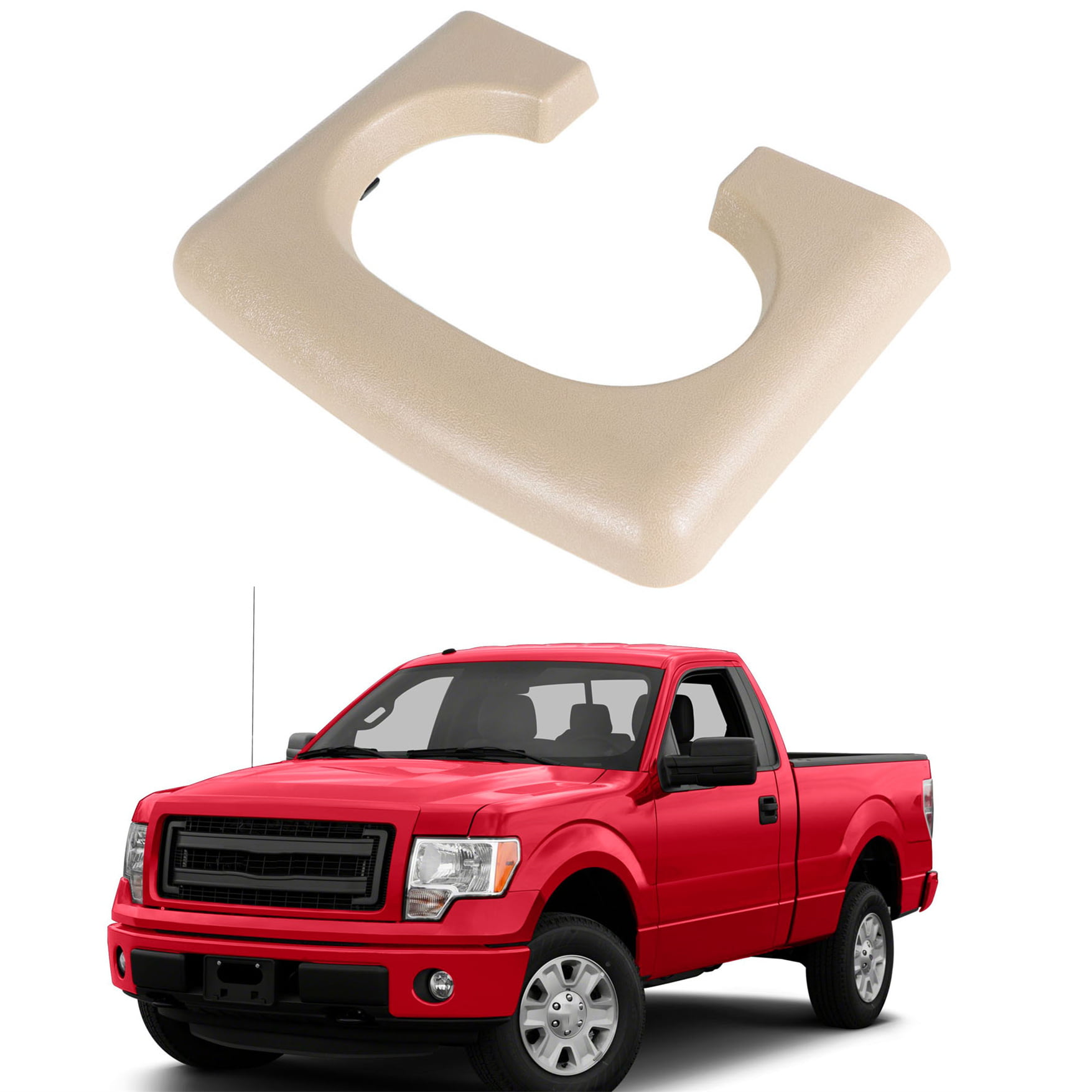 Center Console Cup Holder Replacement Pad Tan Color For Ford F150 2004-2014