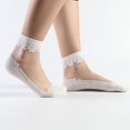 thumbnail image 2 of HAHDAXIA Femmes 6 Paires Ultramince Dentelle Élastique Chaussettes Courtes, 2 of 6