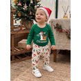 thumbnail image 6 of RUINIXCW Baby Boy Christmas Outfits Long Sleeve Romper Santa Claus Pants Hat, 6 of 7