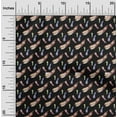 thumbnail image 1 of oneOone Polyester Lycra Black Fabric Feather Feather Quilting Supplies Print Sewing Fabric By The Yard 56 -Inch Wide, 1 of 4
