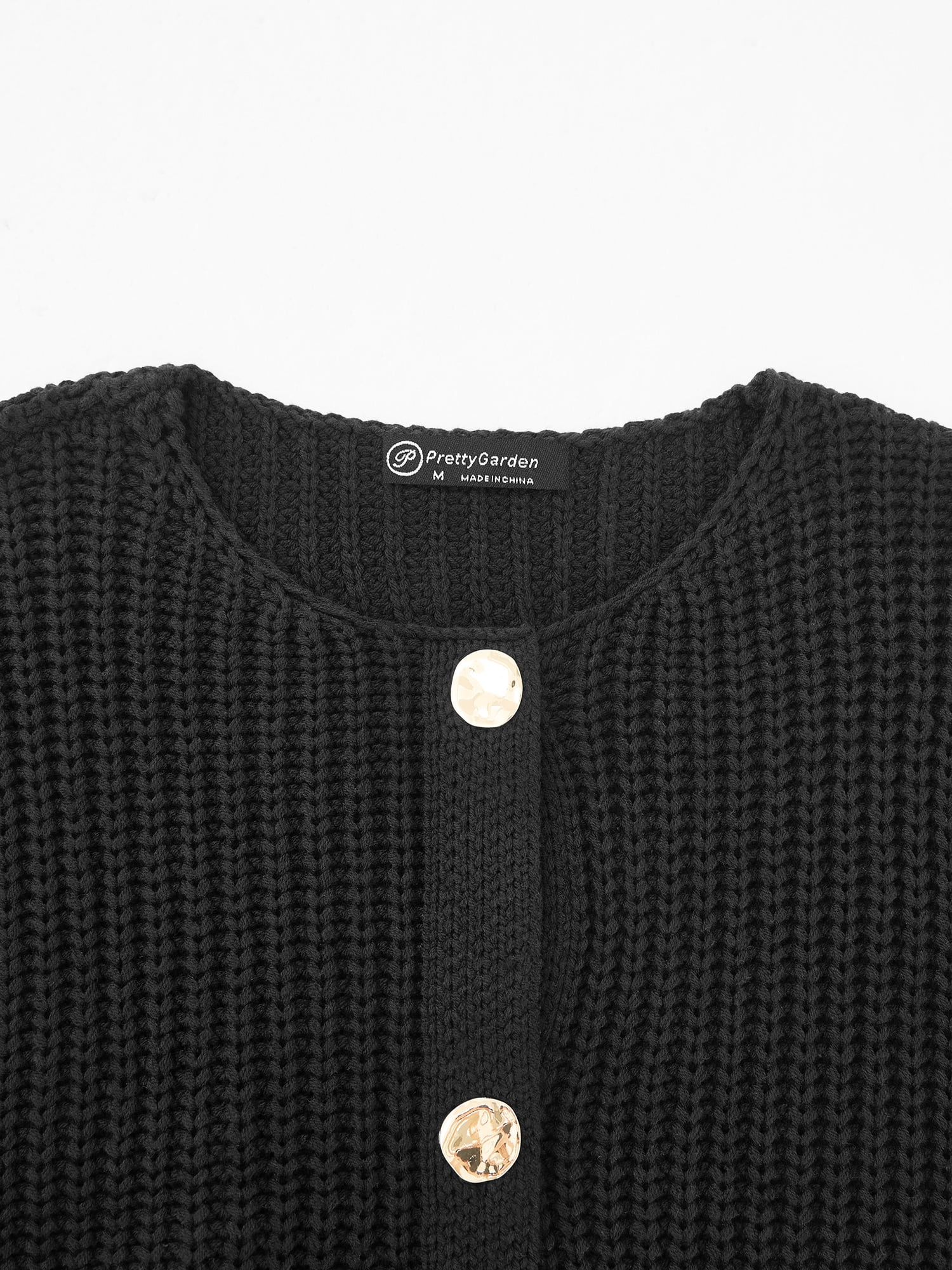 PRETTYGARDEN Women's Sleeveless Button Down Sweater Vest, Sizes S-XXL