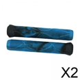 thumbnail image 1 of 2 Empuñaduras De Manillar De Bicicleta, Empuñadura De Bicicleta Suave Para Bicicleta De Montaña, Bicicleta Plegable, Azul Y Negro, 1 of 8