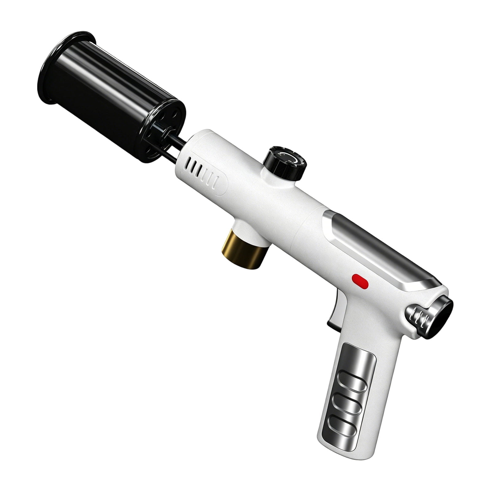 Propane Torch Portable White Handheld 1 Pack Butane Gas Torch (Propane Canister Not Included) for Outdoor Weed Burning Wood Ignition Kitchen Baking BBQ Charcoal Lighter Resin Craft Soldering