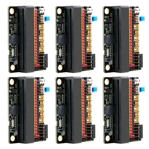 3X Placa de Expansión Micro-Bit IOBIT V2.0 Protector del Adaptador de Arranque con Zumbador para BBC Mini Programación de Gráficos Python de Bit Kids