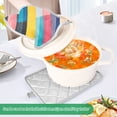 thumbnail image 3 of Yayeee Pot Holders Kitchen Heat Resistant with Pocket 7"x9.8" Cotton Oven Cooking Hot Pads, Color Striped, 3 of 7