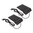 thumbnail image 3 of Ergonomic USB Wired Number Pad 18 Keys, Plug and Play Mini Numeric Keypad for PC Laptop Desktop, Quiet Typing, Portable Size, Wide Application, 3 of 8