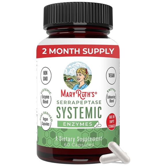 MaryRuth's Serrapeptase Enzyme Blend 60 Count