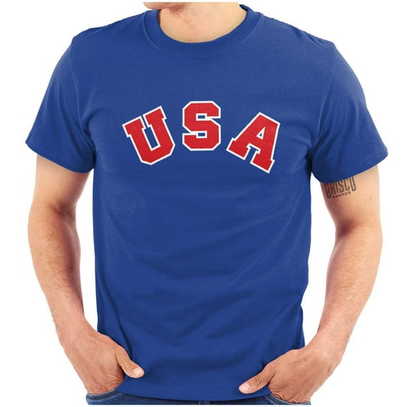 USA United States Patriotic 4th July Men's Graphic T Shirt Tees Brisco Brands M