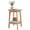 White Wood, variant on CONCETTA Bedside Nightstand, 2-Tier Round Side Table with Tapered Legs, Small End Table for Bedroom, Gray