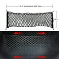 thumbnail image 3 of (2 pack) Smartasin Universal Trunk Cargo Net, Stretchable Double-Layer, Black, Automotive Cargo Net, 3 of 8