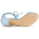 thumbnail image 5 of Sandalias Con Puntera Abierta Y Cordones Con Tacón Bajo Para Mujer Cielo azul 41, 5 of 6