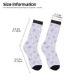 thumbnail image 2 of Fuzoiu daisy and butterfly Print Kids Socks For Boys Girls,Grip Crew Socks with Non Slip,Lightweight Stretch Crew Socks,Toddlers Crew Boot Socks, 2 of 5