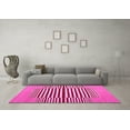 thumbnail image 3 of Ahgly Company Indoor Square Abstract Pink Contemporary Area Rugs, 7' Square, 3 of 4