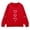 Red, variant on AUDeals Girls Heart Print Sweatshirt - Round Neck Long Sleeve Loose Fit Pullover Top for Kids Spring Fall Casual Everyday Wear