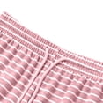 thumbnail image 4 of Kaemgyyd Women's Striped Pajama Pants Lounge Wide Leg High Waist Pj Bottoms with Pockets Drawstring Comfy Sleepwear, 4 of 7