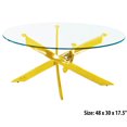 thumbnail image 2 of Canadian Genesis Coffee Table Oval Gold, 2 of 2