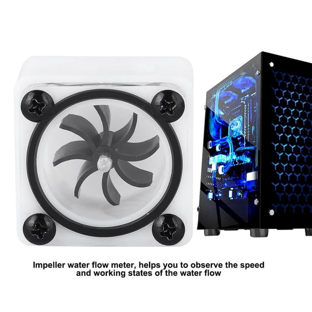 Medidor De Flujo De Refrigeración Por Agua De Velocidad Giratoria De Rosca G1/4 Para Sistema De Refrigeración Por Agua De Pc (3 Vías) Kearding EL006302-00