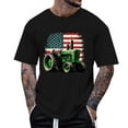 thumbnail image 2 of Mens 250 Anniversary USA Shirt Farm Tractor Graphic Tee Casual Short Sleeve Shirt Patriotic Tops L, 2 of 4