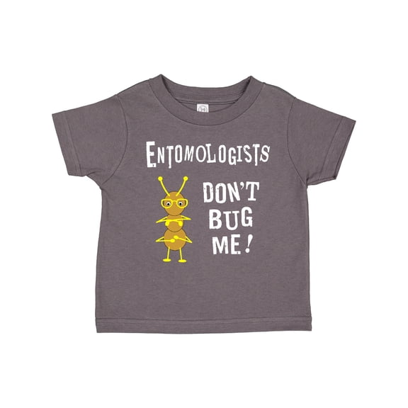 Inktastic Entomologists Bug White Text Boys or Girls Toddler T-Shirt