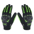 thumbnail image 1 of Riwcyla Motorcycle Gloves for Men Women Motorbike ,Slip Breathable Touchscreen Gloves with Knuckle Protection for Riding, Road Racing, Cycling, Black and Green L, 1 of 6