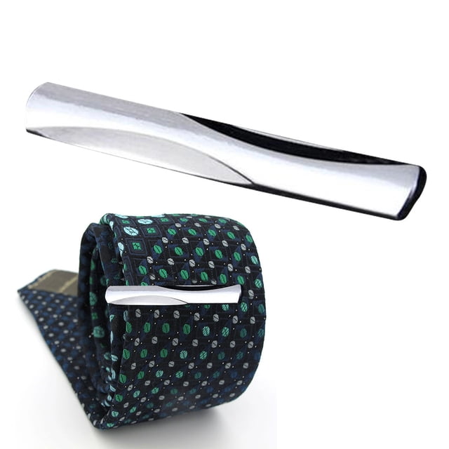 Mens Tie Clip Fashion Simple Rhinestone Tie Bar Clip Necktie Clip Business Clip
