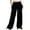 Black Pants for women, variant on Casual Long Pants Comfortable Home Pants Pocket Design Lightweight Soft Versatile Wide Leg Sports Pants Ankle-Length Ideal for Daily Wear Fashion Summer Essentials Yellow M