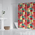 thumbnail image 2 of Pioneer Flower Floral Print Pattern Shower Curtain 84"x72", Bathroom Decorative Shower Curtain Set with 12 Hooks, Waterproof Washable, 2 of 6
