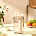 thumbnail image 4 of 1100ml Plastic Cold Brew Coffee Pot With Fine Mesh Filter White 1 Count, 4 of 6