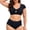 Black*, variant on Women's Bikini Sets Solid Color 2 Piece Swimwear High Waisted Backless Tankini Tops and Shorts Bottoms Casual Holiday Swimsuit