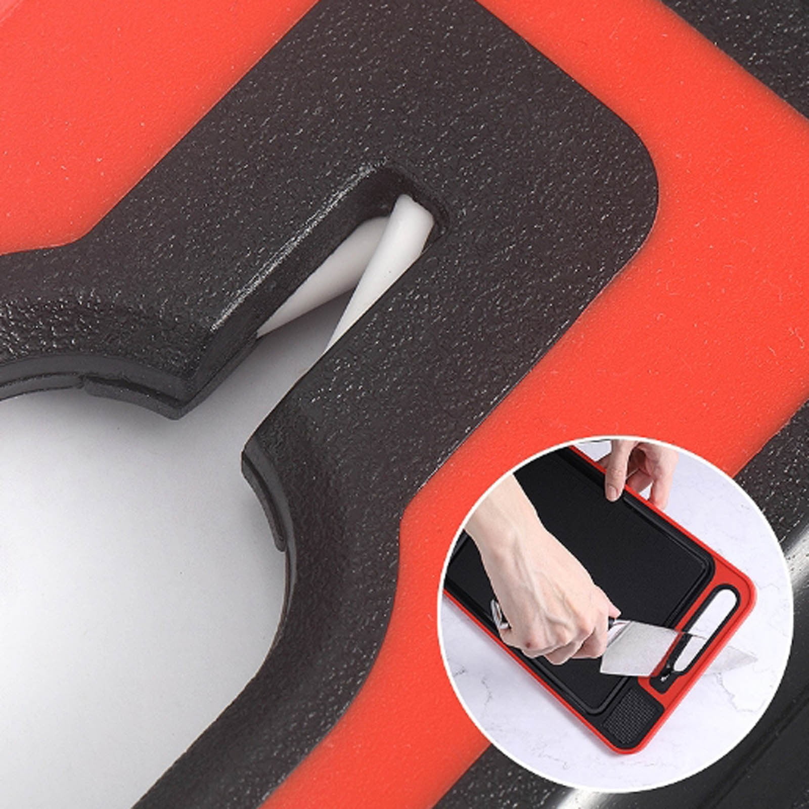4-in-1 Defrosting Tray & Cutting Board, Stainless Steel Fast Thawing Mat, Multi-Functional Kitchen Prep Board, For Meat Veggies(Black)